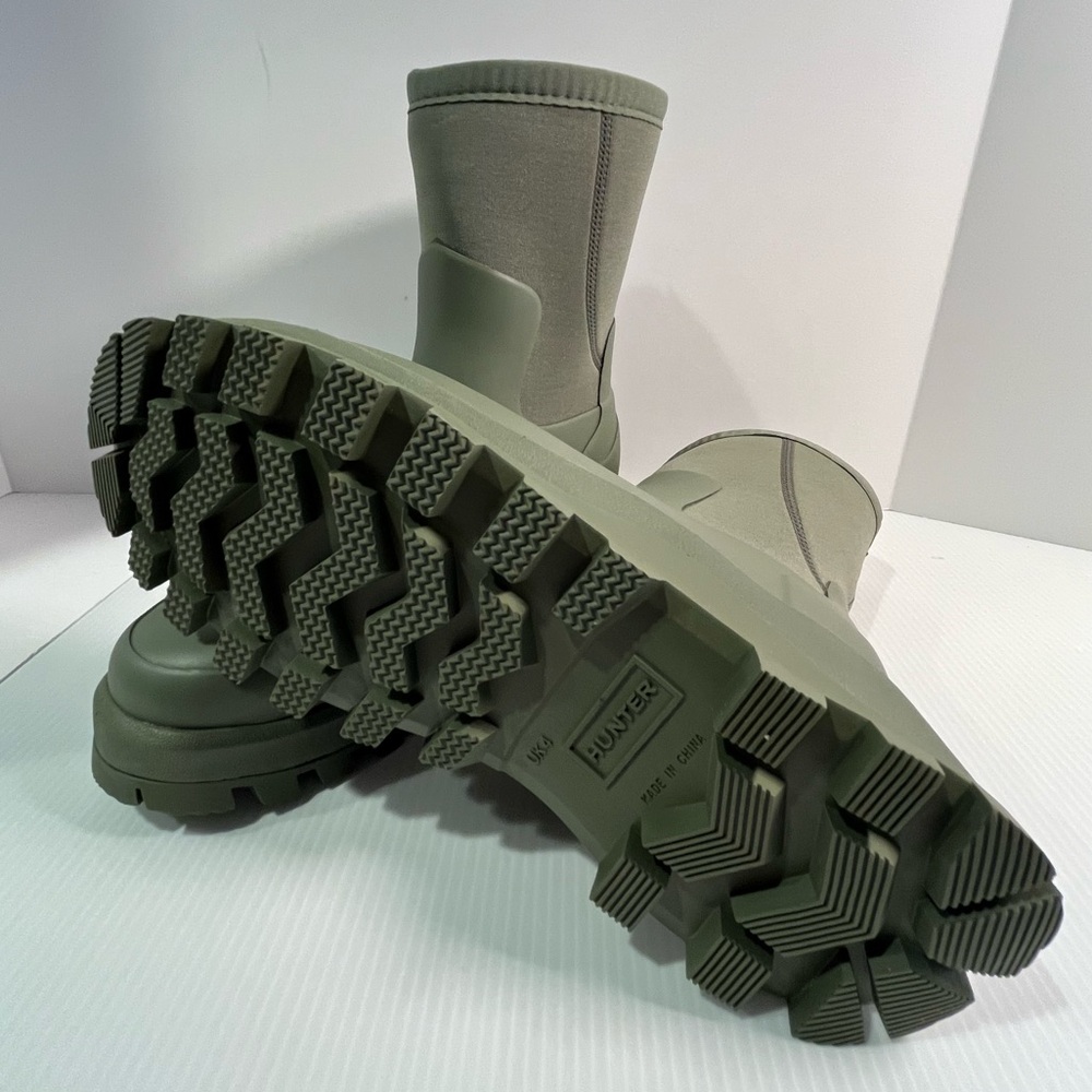 Hunter City Explorer Short Neo Slip and Water Resistant Boots -col Lichen Green - Picture 14 of 16